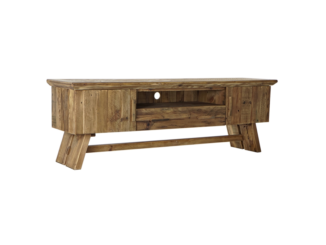 Mueble Tv Madera Reciclada Natural 180x45x60cm