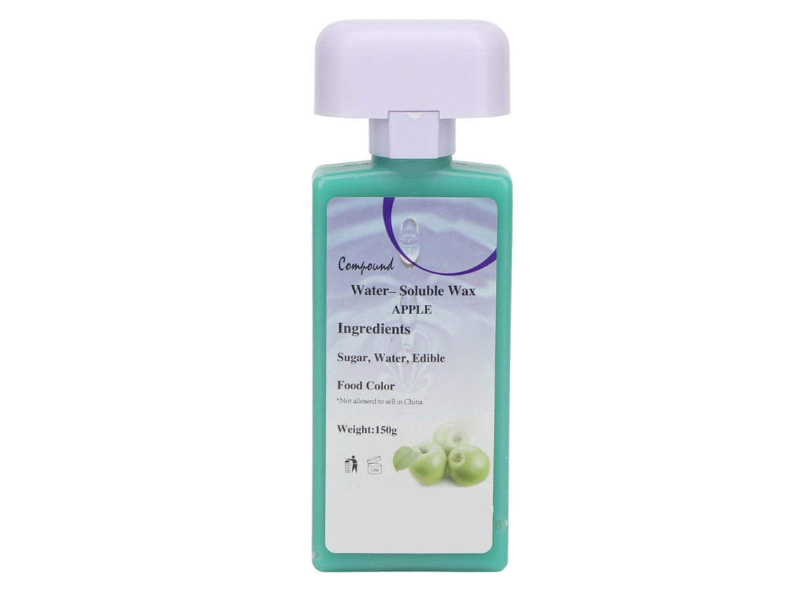 Cartucho De Cera Roll-on Reutilizable 5.3oz Para Depilación Suave Piernas Brazos Cuerpo Manzana Verde