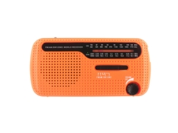 Radio portátil AM/FM/SW de 1200 mAh con carga solar, USB, manivela y batería AAA, linterna LED, SOS para emergencias al aire libre. Viewleaf
