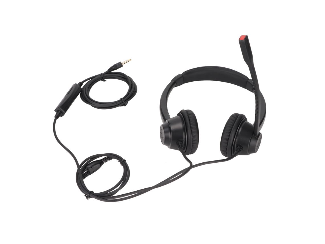 Auriculares Con Cancelación De Ruido Para Centros Llamadas, Multiusos 3,5 Mm, Supraaurales El