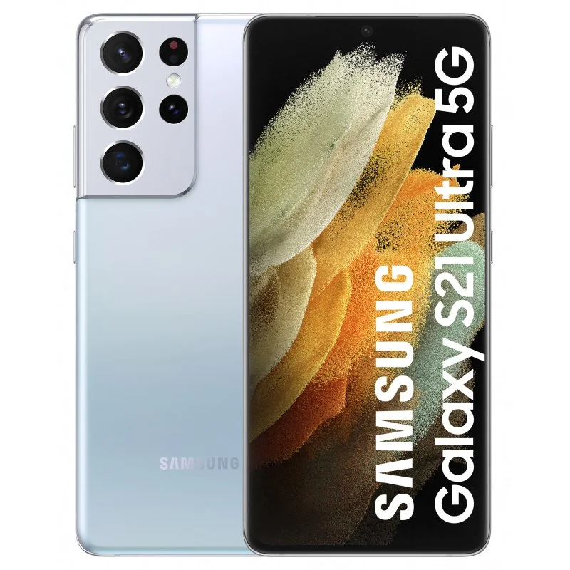 Samsung Galaxy S21 Ultra 5g G998b DS Smartphone (Reacondicionado, 256 GB, Plata)