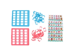 Dan26-juego De Mesa Educativo Para Niños Con Tarjetas, Lógica Y Razonamiento, Juego De Adivinanza Familiar Rojo Y Azul