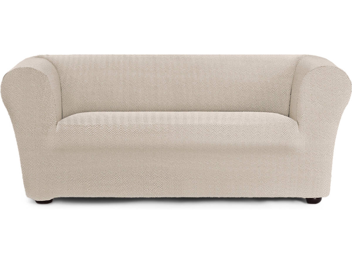 Funda de Sofá 3 Plazas EYSA Chester/Klippan Premium Jaz Tejido Multielástico (230 x 110 x 100 cm - Poliéster y Algodón - Lino)
