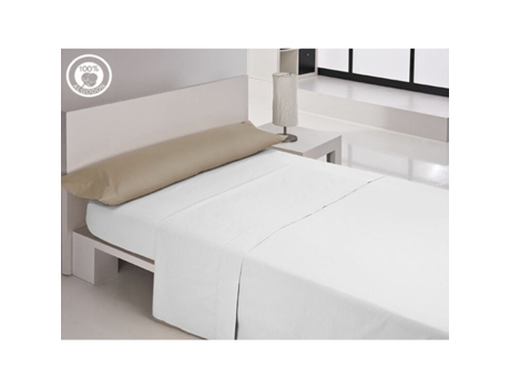 Funda de almohada HAPPY HOME LISOS COTTON (Tierra - 45 x 70 cm)