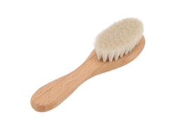 Peine De Lana Suave Para Bebé Con Mango De Madera - Peine Para El Cabello Y Masajeador Del Cuero Cabelludo