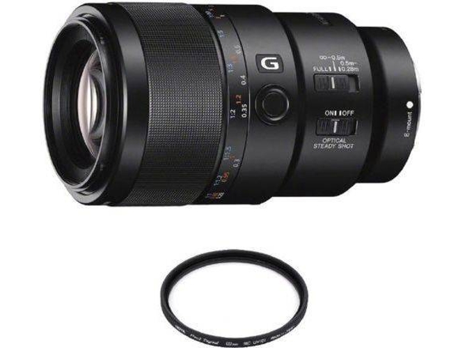 Objetivo SONY SEL 90MM F2.8 Macro G OSS + HOYA 62mm PRO 1D Protetor