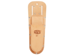 Felco 911 Funda de piel con doble bolsillo para sierra y tijera con presilla y clip FELCO
