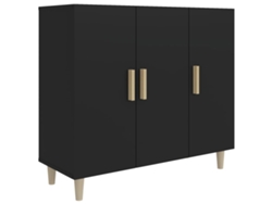 Aparador 90x34x80 cm Derivados de Madera Negro MAISON EXCLUSIVE