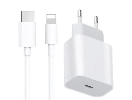For Iphone 20w Charger Apple 11/12/13 Usb-c To Lightning Power Adapter 1m Data Cable Eu Plug