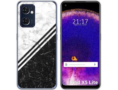 Carcasa Oppo Find X5 Lite 5G TUMUNDOSMARTPHONE Dibujos Mármol 01 Multicolor