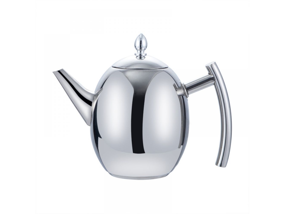 Tetera de acero inoxidable con filtro, tetera con infusor para té suelto