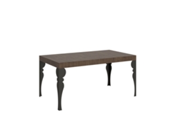 Mesa de Comedor ITAMOBY Paxon (90x160/264 - Paneles de Melamina - Nogal)