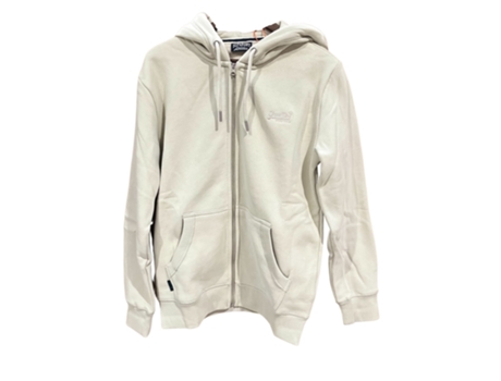 Chaqueta de Hombre para Fitness SUPERDRY Chándal Capucha Essential Beige (3XL)
