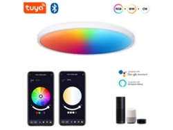 Lámpara de techo inteligente Black-Gosund LB13, 20 W, 1600 lúmenes, LED RGB+CW, 30 cm, control por voz con Alexa y Google Home