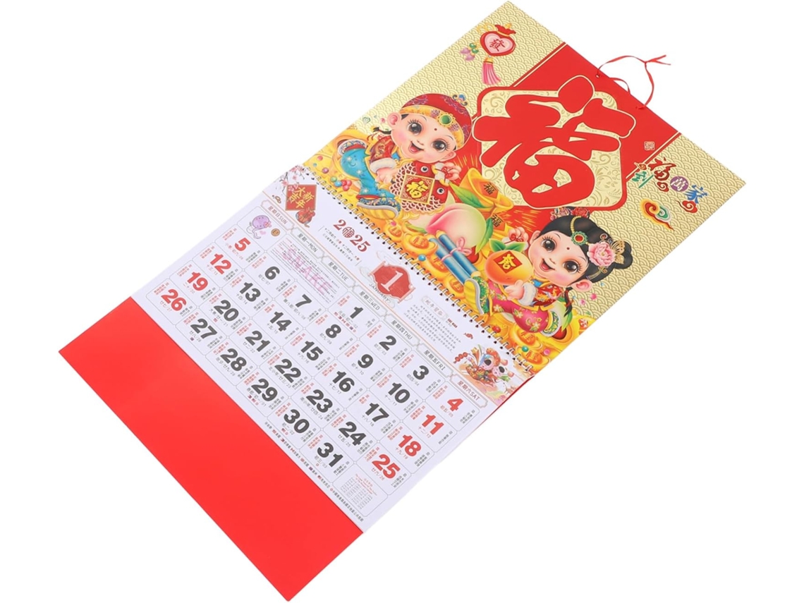 Calendario de pared chino, calendario de pared para uso diario. Gokoco
