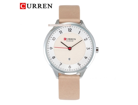 Relojes Casuales para Mujer Relojes De Cuarzo Impermeables De Moda Reloj De Pulsera con Banda Dermis para Mujer-Concha Blanca Blanca LUUCOZK