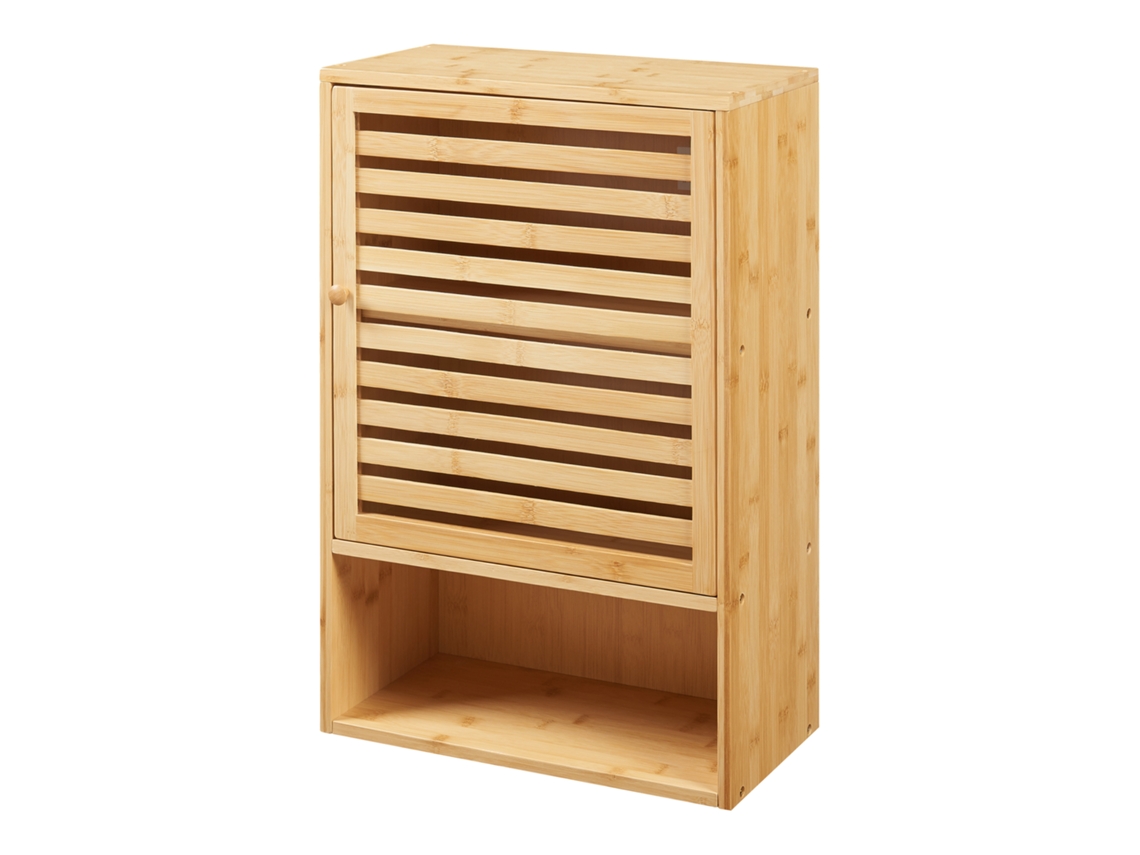 Mueble de pared para baño Gjesdal bambú 60x40x20cm - Natural [EN.CASA]