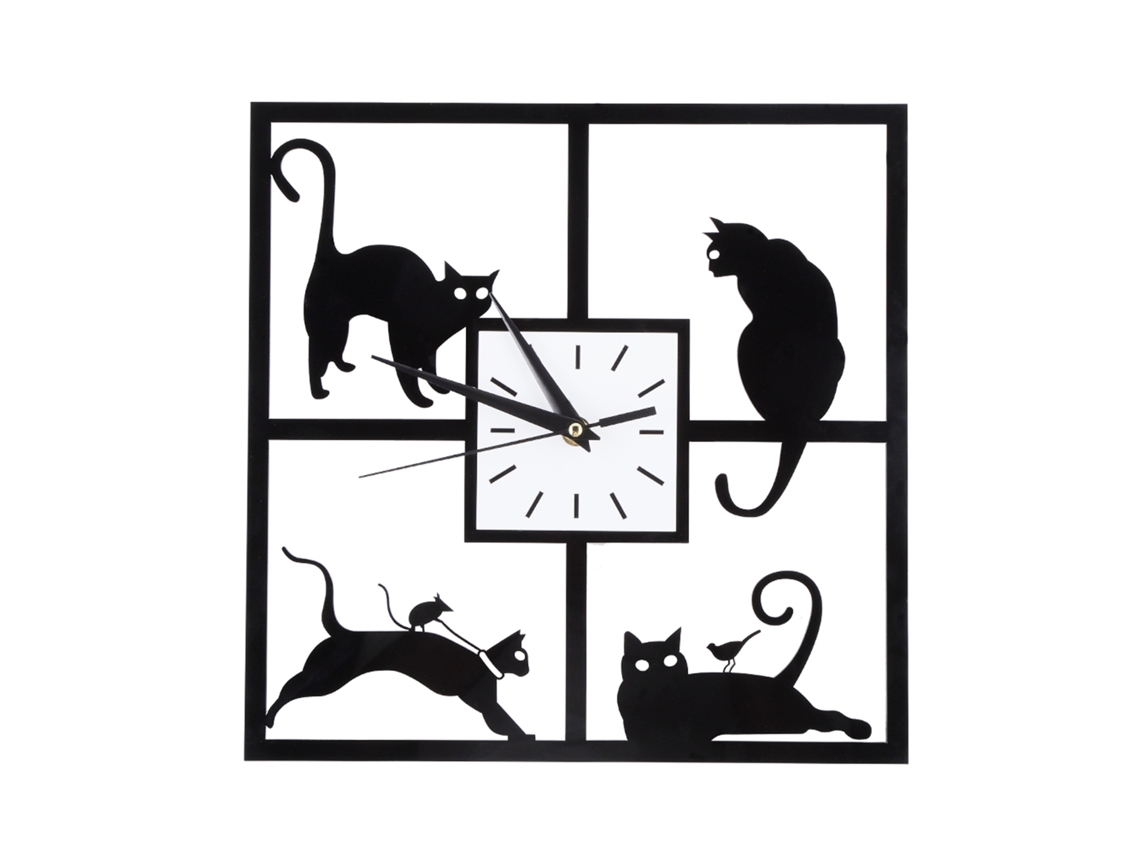 Baok - Reloj de pared silencioso moderno, con marco de aluminio plateado y tapa de cristal decorativa para dormitorio.