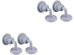 Sistema De Tope Anticolisión De 4 Piezas Para Puertas, Silencioso, No Requiere Perforación...