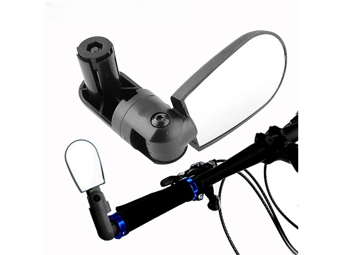 Espejo retrovisor ajustable para manillar de bicicleta de montaña, gran angular, 1-3 unidades