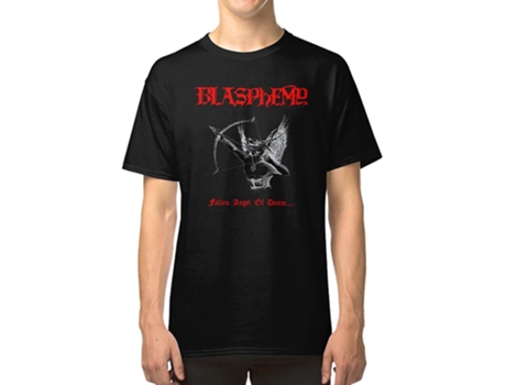Camiseta ROCKINSTONE Blasphemy Fallen Angel Of Doom Algodón para Hombre (L)
