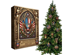 Calendario de Adviento patriótico para el 250 aniversario, para familias, coleccionistas y festividades.