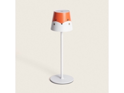 LEDKIA Lámpara de Mesa LED 3W Portátil de Metal con Batería USB Recargable Anisa Kids Naranja Tª