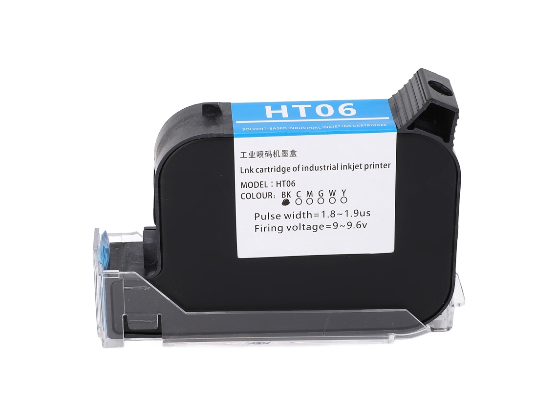 Cartucho de Tinta Preta 42ml Secagem Rápida para Impressora Injetora Portátil 12.7mm Sc12 Sc12t Cp12 Cp12w Sc12kj