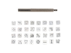 Kit 32pcs Punção de Estampa de Couro Animais Plantas Ferramentas Artesanais Diy