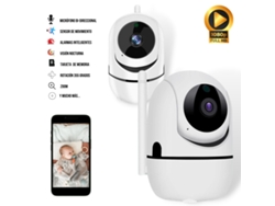 Cámara de vigilancia IP Klack, panorámica de 360 grados, audio bidireccional, visión nocturna, detección de movimiento, alertas