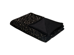 Manta BELIANI Alazeya (Negro - 200x150x1 cm - Poliéster)