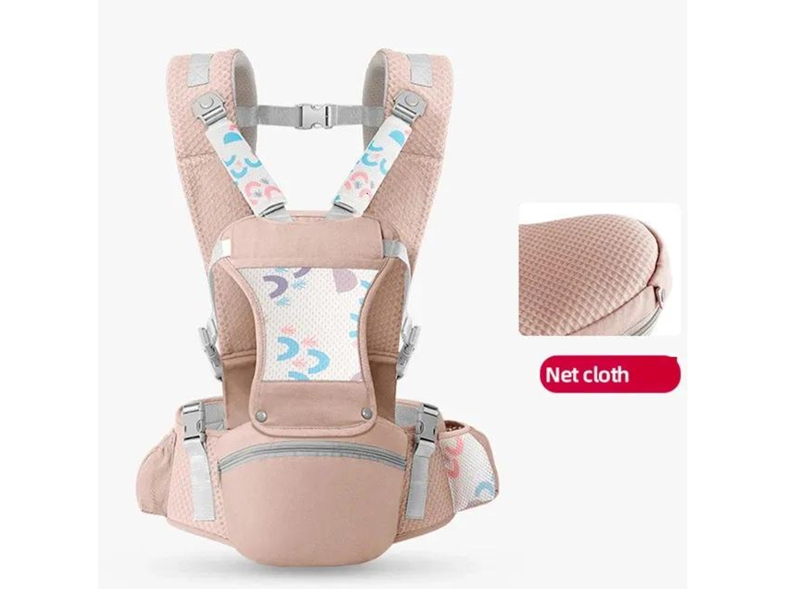 Portabebés - Envoltura Ergonómica Para Asiento Delantero, Comodidad Para Padres Y Bebés (rosa) Chrui