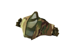 Protetor Facial De Malha De Aço Meio Rosto Oxford Têxtil Respirável Para Cs Game Outdoor Cp