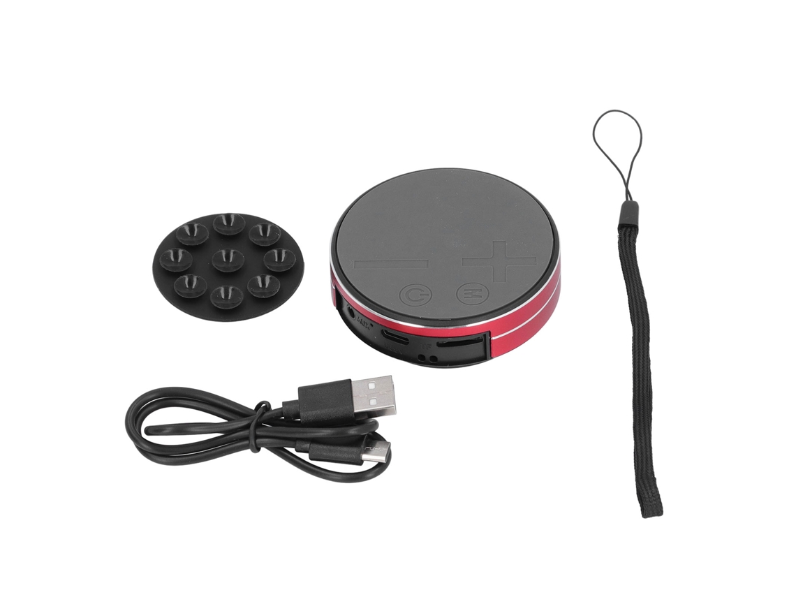 Mini Altavoz Estéreo De Conducción Ósea Para Portátil, Resistente Al Agua, Para El Hogar, Exteriores Y Viajes - Rojo