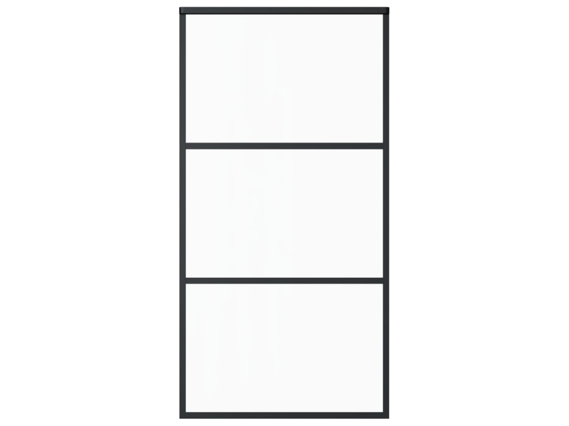 Puerta corredera VIDAXL Negro Cristal (102x205cm)