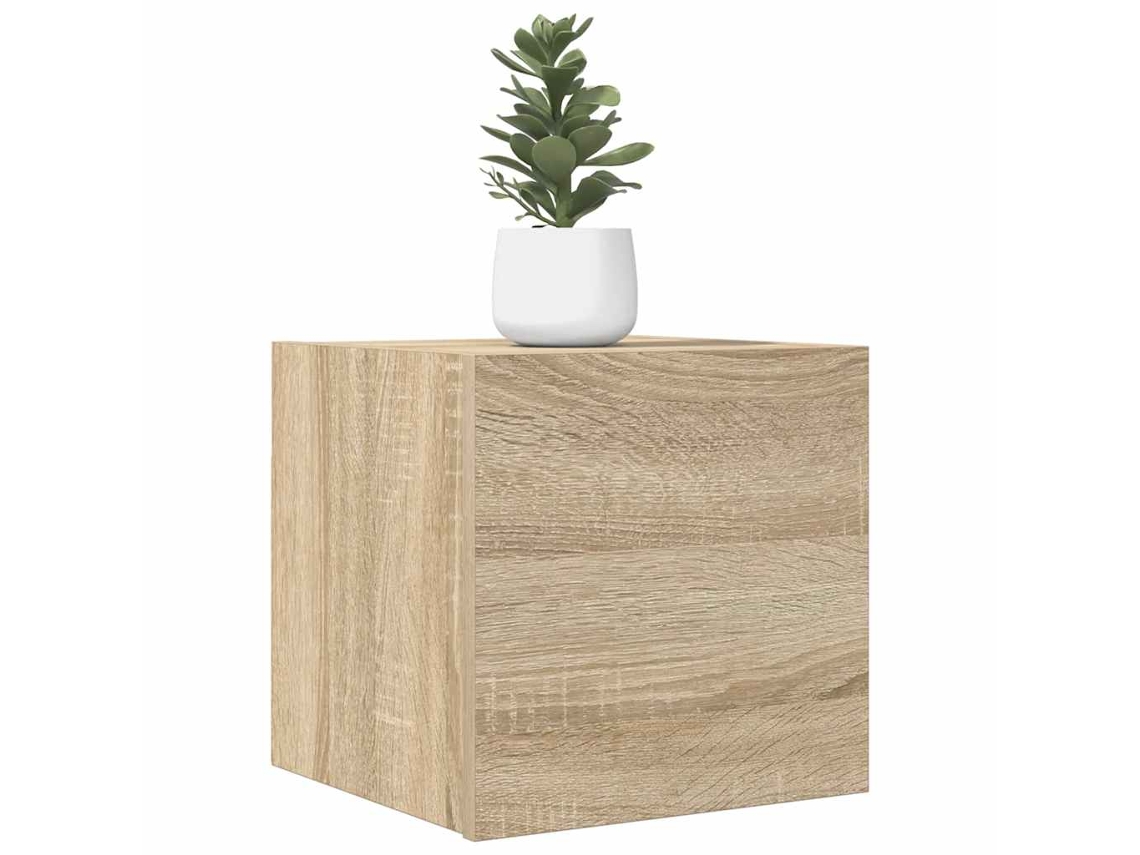 Mueble De Salón | Mueble Tv De Pared Roble Sonoma 30,5x30x30 Cm Wsd435367