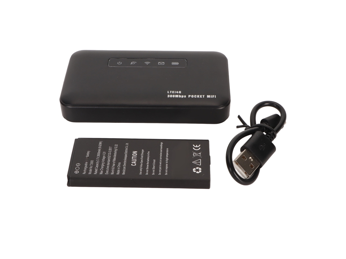 Router Wifi 4g 300mbps Con Ranura Sim Micro, Hotspot Móvil 2600mah, Soporta 8 Usuarios, Wpa/wpa2 Para Oficina Viaje Hogar