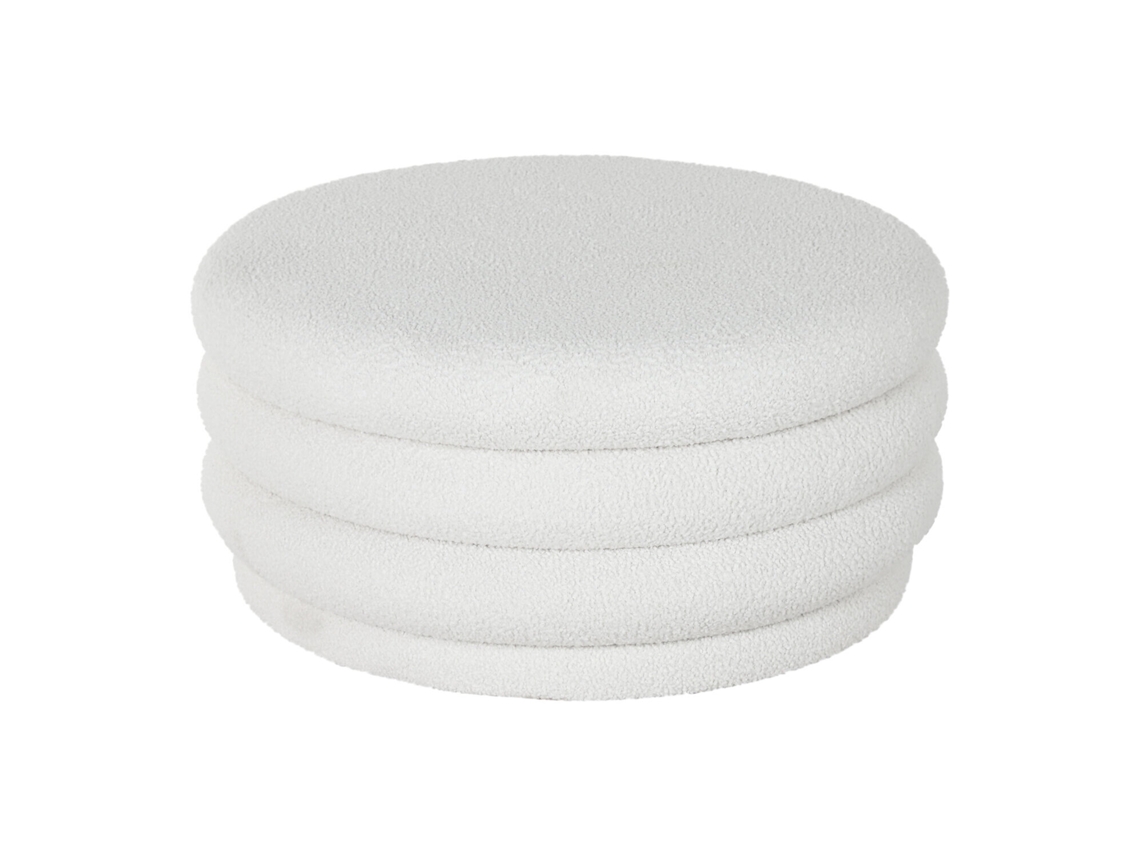 Mesa Centro Poliester Tapa Blanco 79x79x38cm