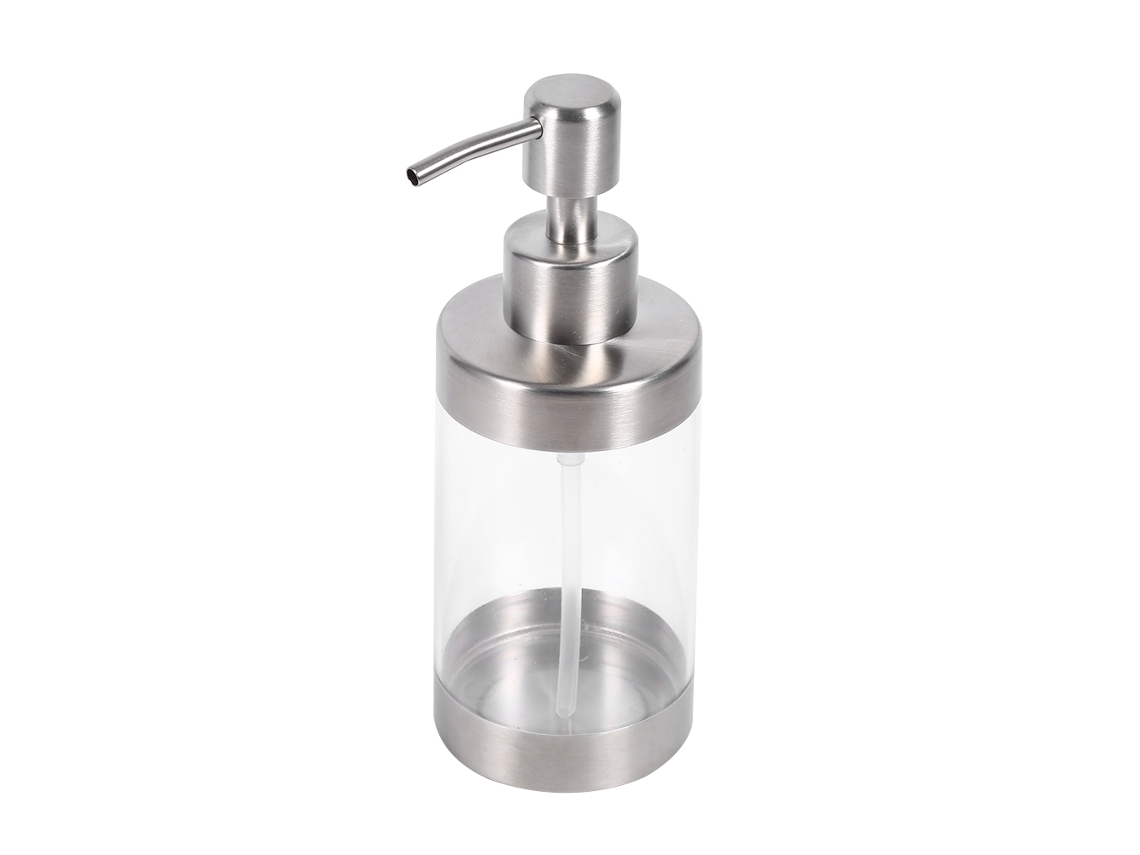 Dispensador De Jabón De 350 Ml En Acero Inoxidable 304 Y Acrílico Para Cocina, Hotel U Oficina.