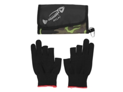 Bolsa Impermeable Para Guardar Cebo Blando Con 6 Bolsas Selladas Y Guantes De Pesca Antideslizantes.