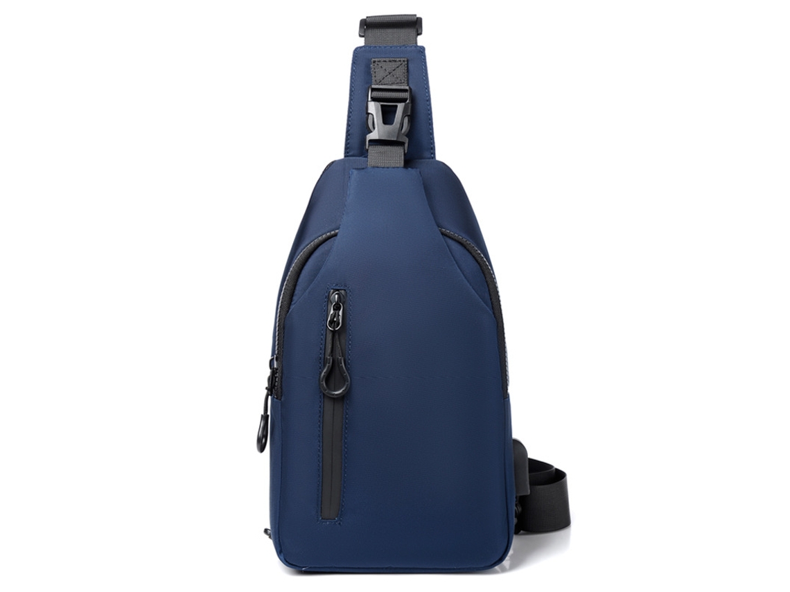 Bolso bandolera (azul), bolso pequeño informal de tela Oxford.