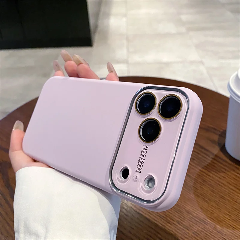 (iphone 17 Air, Morado) Funda De Silicona Líquida De Lujo Para Teléfono, Apta Para Iphone, Proporciona Protección Completa.
