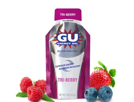 Complemento Alimentar GU Gu 24 Tri Tri Berry Energy Gels Box