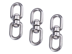 2026altiro-3 Ganchos De Acero Inoxidable Para Cestas Colgantes Giratorias, Ideales Para Plantas, Sonajeros Y Comederos Para Pájaros.