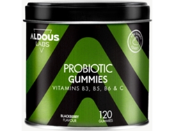 Probióticos con Vitaminas en gominolas ALDOUS LABS 120 gummies sabor natural a mora