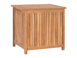 Caja de almacenamiento para jardín de madera maciza de teca de 60 x 50 x 58 cm, DKD HOME DECOR
