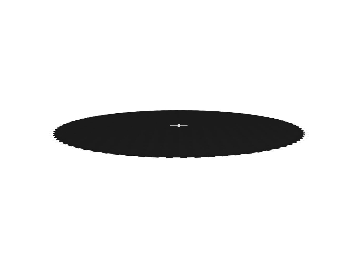 Lona De Salto Para Cama Elástica Redonda Tela Negro 4,27 M Wsd709144
