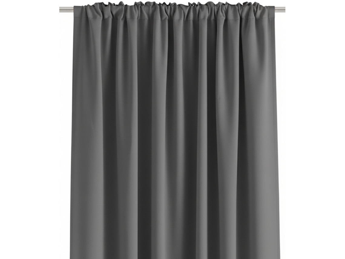Cortina Fruncida Gris Oscuro 140x280cm Kilava