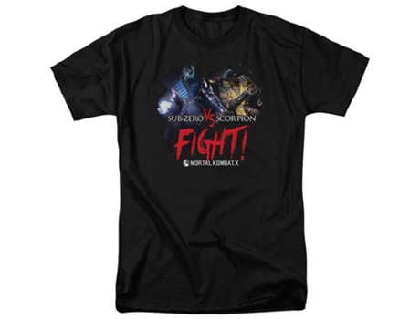 Camiseta ROCKINSTONE Sub-Zero vs Scorpion Mortal Kombat X (XXXL)