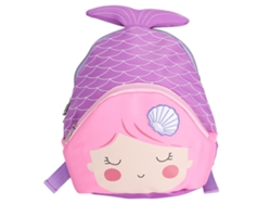 Mochila Infantil De Desenho Animado Oxford Para Crianças Pequenas Escola Jardim Pré-escola Roxa